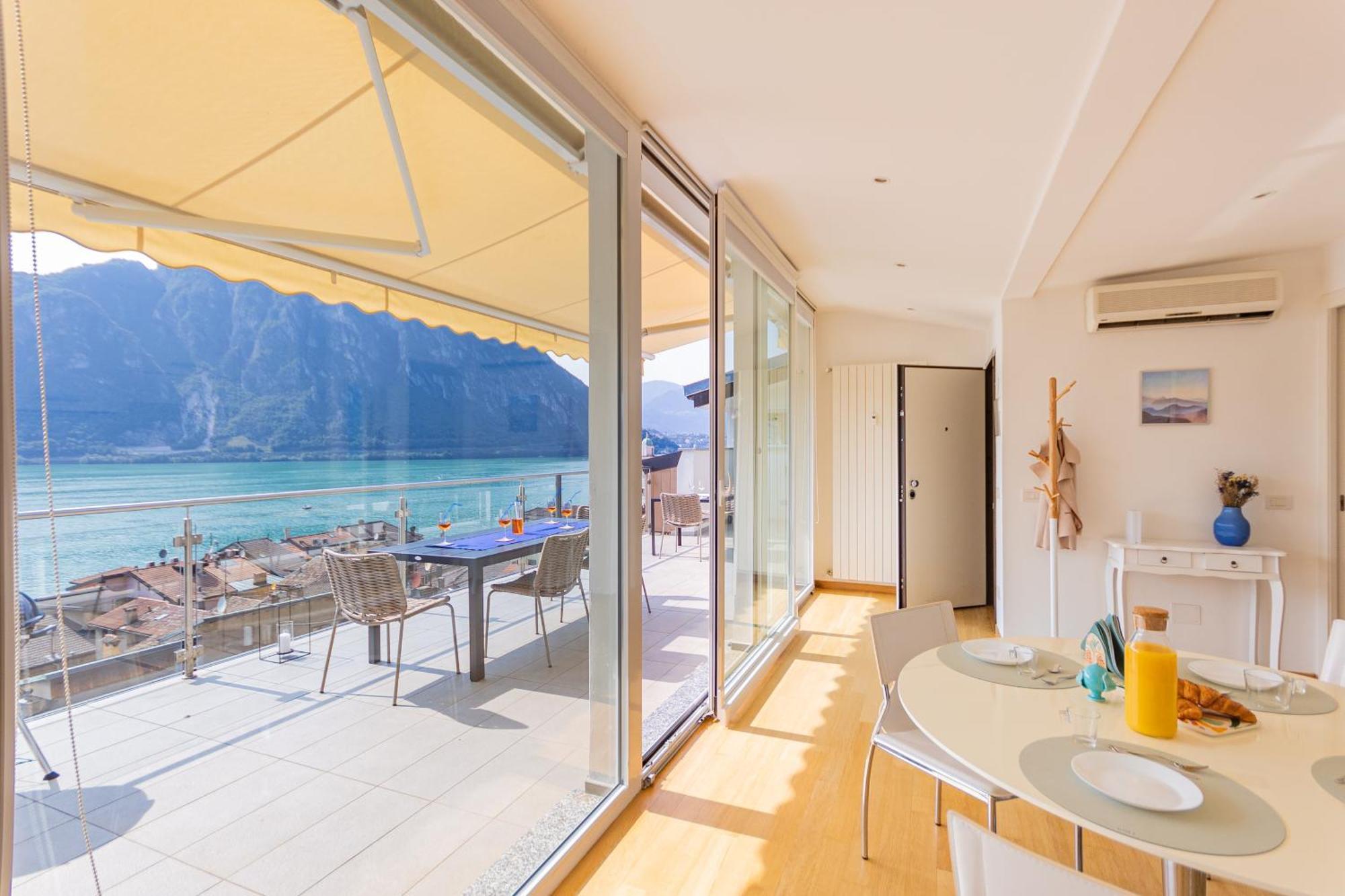 Casa Madlen - Bright Attic With Marvelous View Daire Campione dʼItalia Dış mekan fotoğraf