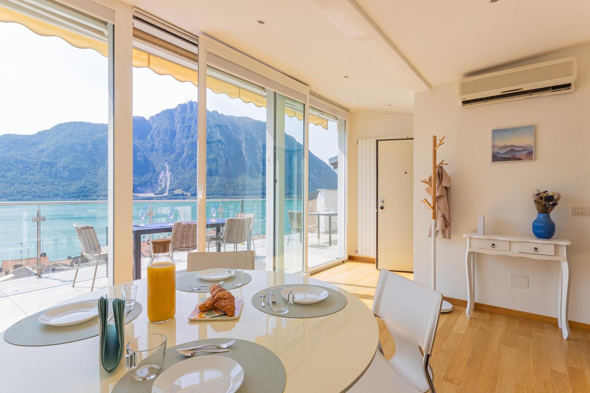 Casa Madlen - Bright Attic With Marvelous View Daire Campione dʼItalia Dış mekan fotoğraf